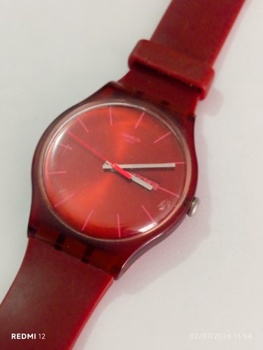 Swatch new gent - new, burgundy