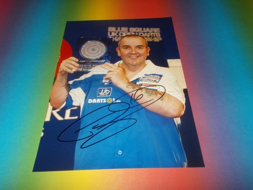 Phil taylor darts - darts, signed