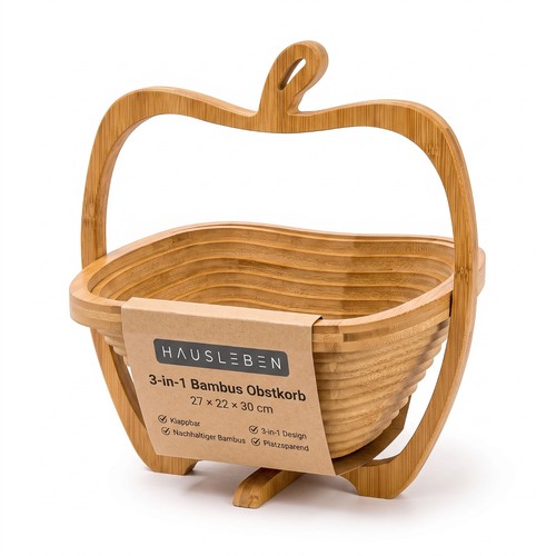 Hausleben obstkorb aus bambus - hausleben,