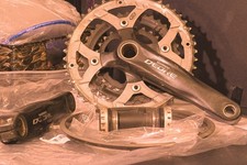 Shimano Tretlager 3-fach, mit Innenlager, 48/36/24T, 175mm Kurbel