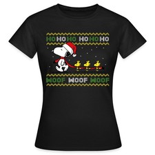 Peanuts Snoopy Hohoho Ugly Christmas Weihnachten Frauen T-Shirt