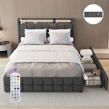 LED Polsterbett 140x200cm