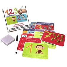 Lernspiel Zahlen Ziffer Wisch-und-Weg Lernset Einschulung Kinder Geschenk Lernen