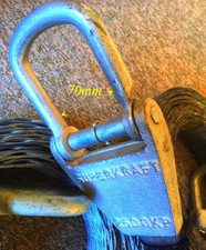 2,5 t Unimog LASTENGESCHIRR Verladung Kranbügel Stahl Kran Hebegurt Heli Sling W