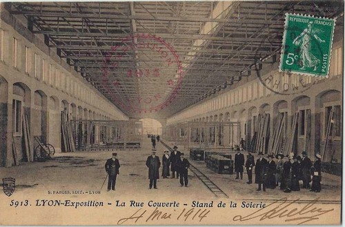 Cpa lyon expo int 1914 - int.,