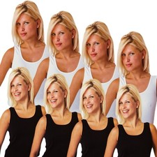 2-6 Damen Unterhemd Tank Top