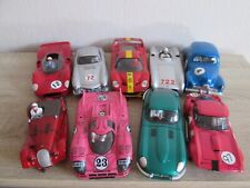 Sammlung von 9 Slotcars 1:24 mit Lexankarosserien  und diversen Fahrwerken