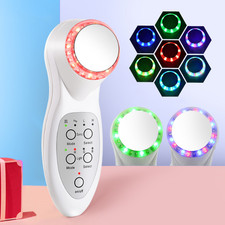 3MHz Ultraschall-Gesichtsmassager 7 LED Gesicht Hautverjüngung Hautreiniger