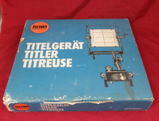 Vintage Kamera Rowi Titelgerät Diaptitler Germany