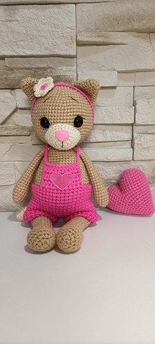 Amigurumu katze gehäkelt - katze, 🐱