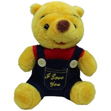 Amek Gelber Bär mit Latzhose