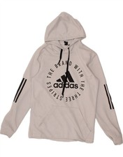 Adidas Herren Grafik Hoodie Pullover Small weiß Polyester CA04