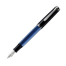 PELIKAN Füllhalter Souverän M805 schwarz-blau 18 kt. Goldfeder F - fein
