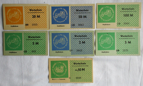 Banknoten bis 100 - 6,