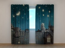 Fotogardine Katze auf Dach