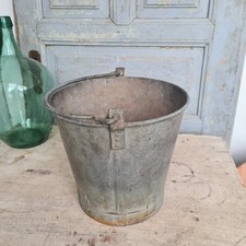 C2079 Alter Zink Eimer | mit