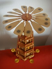 Große Weihnachtspyramide, 4-stöckig, handgefertigt