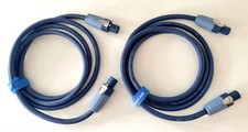 2m PA  Boxen Kabel Speakon kompat.  4adrig  2 Stück jew. 2m  4x2,5qmm dunkelblau