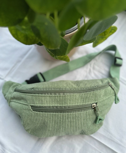Gürteltasche cord mintgrün - gürteltasche,