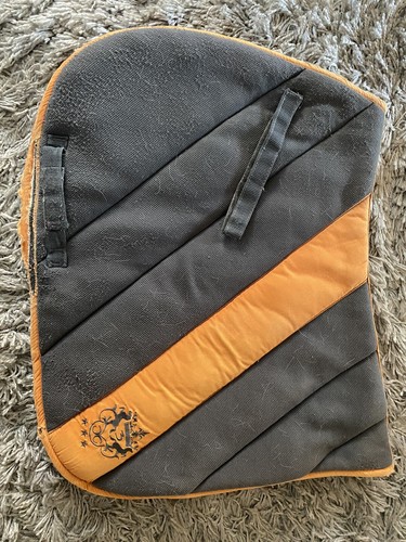 Schabracke grau orange kleine - schabracke, (kleine