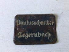 Altes kleines Blechschild