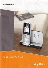 Bedienungsanleitung für Telefonanlage SIEMENS Gigaset S670-S675 Heft 78 Seiten