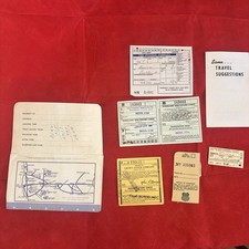 Bahnticket Stub Eisenbahn Zug Windhund Bus Ticket