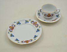 Porsgrund - Farmers Rose - Bauernrose - Gedeck - kleine Tasse + Teller 16cm