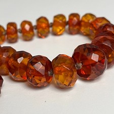 Bernsteinkette Art Deco