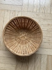 Körbchen Geflochten aus Naturmaterialien Deko Korb klein Rund Beige Braun