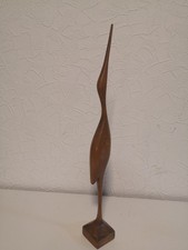 Mid Century Kranich Reiher Teak Holz  60/70er Vintage  40cm Danish Design 