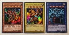 Yugioh! Götterkarten set! Ra Obelisk slifer YGLD Ultra! NM Neu! Legendary! 