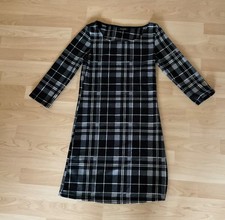 Kleid 3/4 Arm schwarz weiß