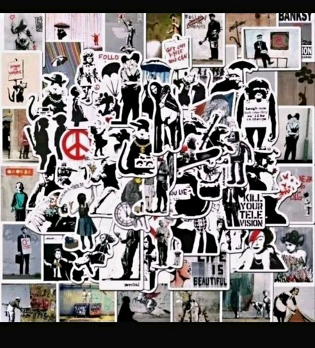 Banksy aufkleber kleine - banksy,