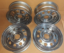 s   Satz  Chrom Stahl Felgen US WHEELS 644625  14x6  LK 4x108mm Mercury Cougar