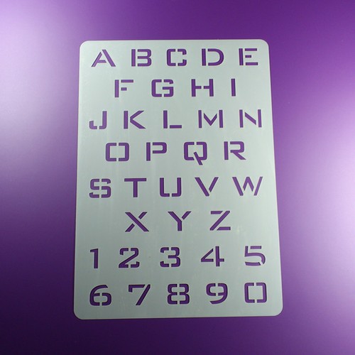 Schablone alphabet - a4,
