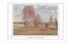 Frühlingstag - Rudolf Sieck - 1915 - Historischer Kunstdruck ~16x24cm