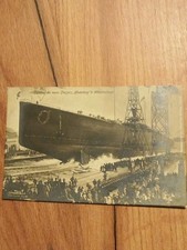 Postkarte schiff hindenburg - hindenburg, in