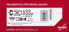 HERPA Teileservice 1:87 Hänger Fahrgestell Wechselaufbau H0 080507