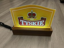 Tyskie Schild Lampe Schildert Werbeschild Metallschild Werbung Partykeller Bier