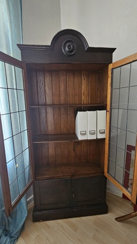 Antiker bücherschrank vitrine - antiker,