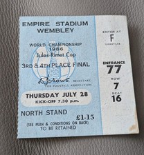Ticket WM 1966 Wembley Stadion