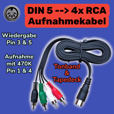 DIN 5 zu 4x Cinch / RCA mit