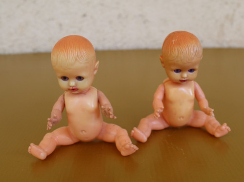 Puppen klein kunstoff - 2,