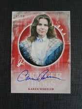 Stranger Things Upside Down, Cara Buono (Karen) Red Autograph Card A-CB #47/50
