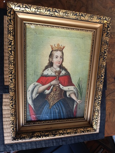 Antikes gemälde heilige - antikes,