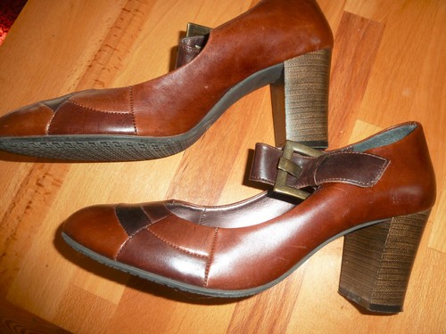 Vintage bequemer blockabsatz - vintage,