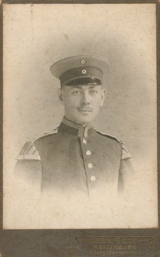 Wk1 cdv foto soldat - soldat, musiker