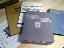 Lot Kundendienst-Anweisungen Pläne Philips Mende AEG Blaupunkt vorkrieg