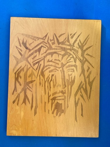 Holz intarsien wandbild jesus - intarsien,